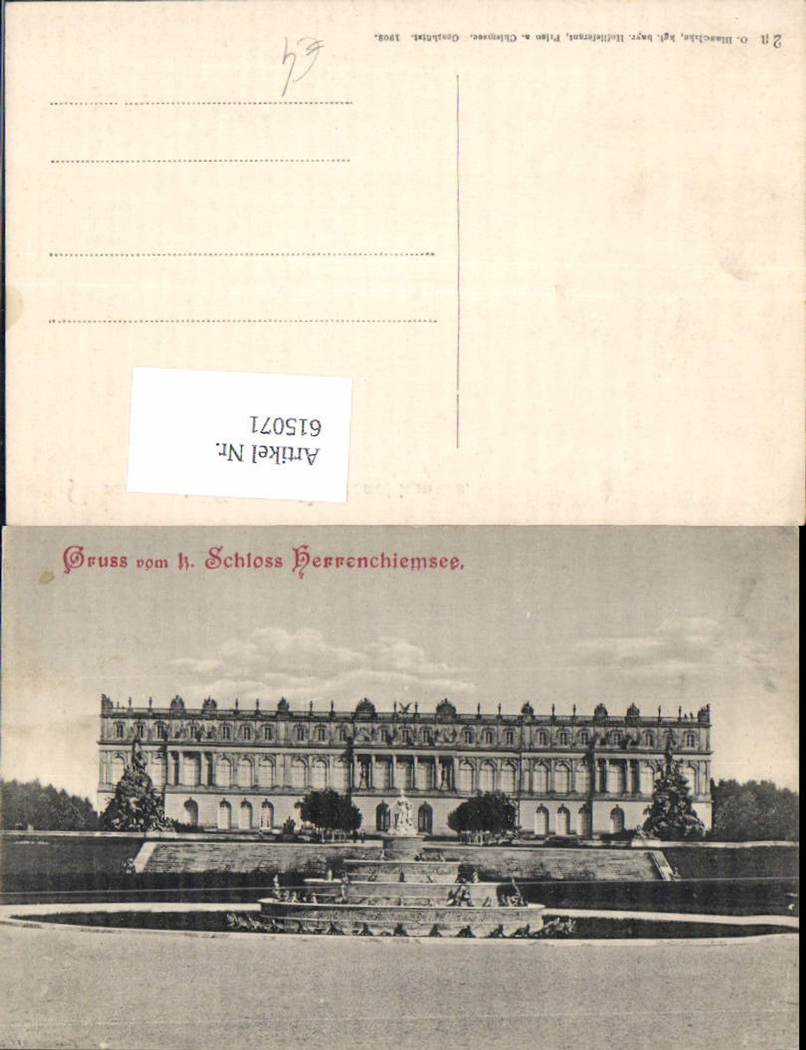 615071, Herrenchiemsee Palace, Municipality of Chiemsee