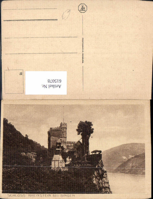 615078,Schloss Rheinstein b. Bingen a. Rhein