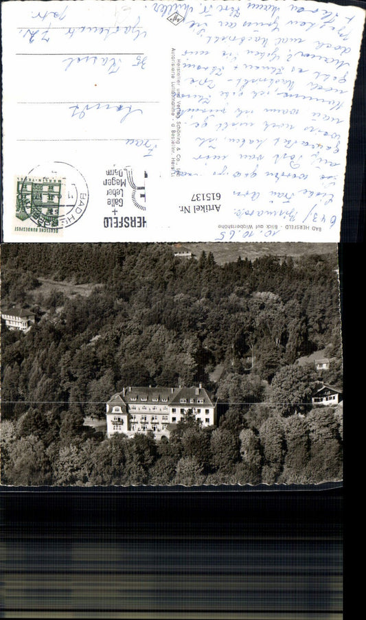 615137,Foto Ak Bad Hersfeld Blick auf Wigbertshöhe