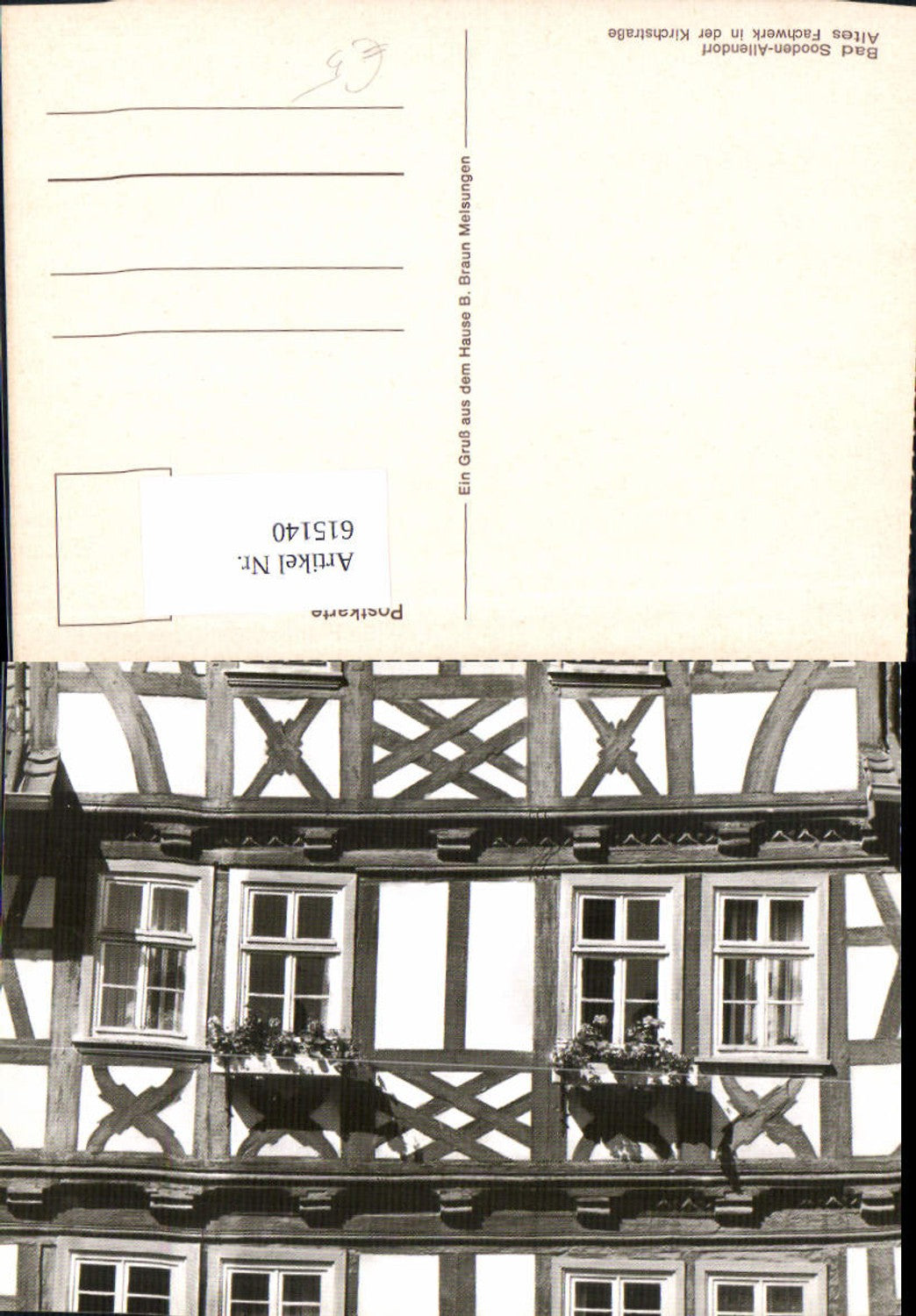 615140,Bad Sooden-Allendorf Altes Fachwerk i. d. Kirchstraße