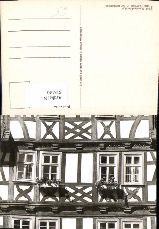 615140,Bad Sooden-Allendorf Altes Fachwerk i. d. Kirchstraße