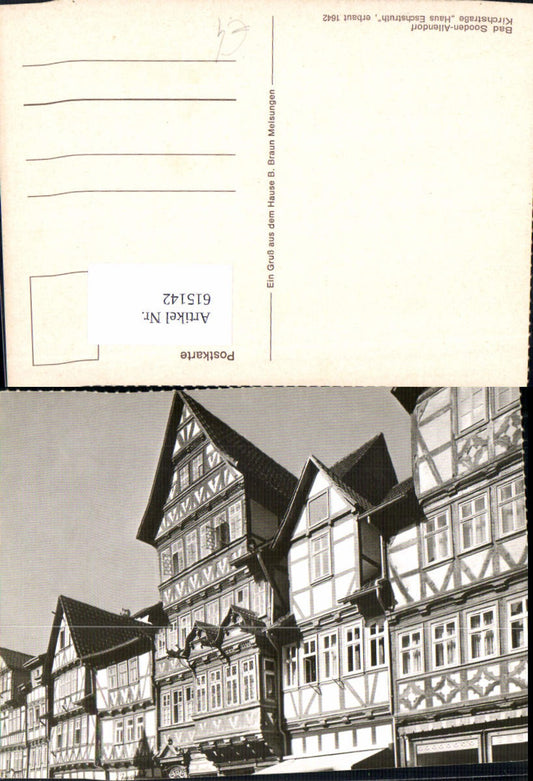 615142,Bad Sooden-Allendorf Kirchstraße Haus Eschstruth Fachwerk