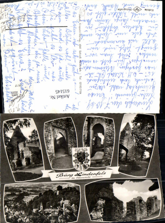 615145,Mehrbild Ak Lindenfels Burg Lindenfels i. Odenwald