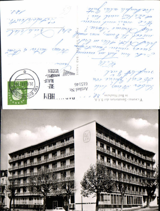 615146,Foto Ak Taunus Sanatorium Bad Nauheim