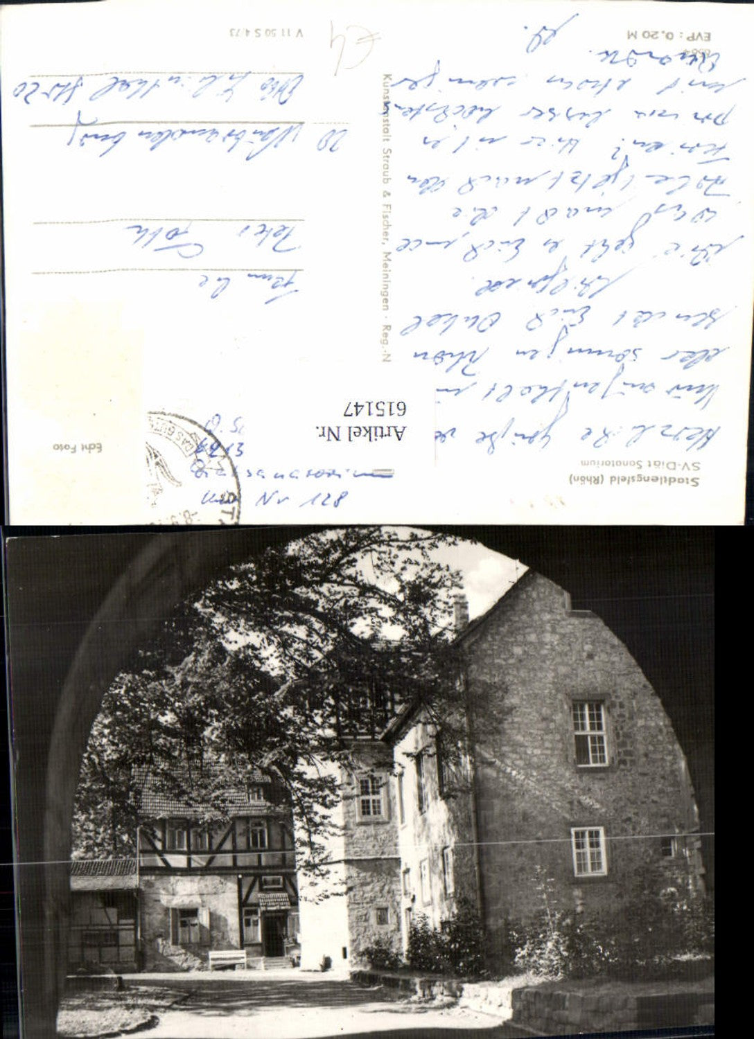 615147,Foto Ak Stadtlengsfeld Dermbach Rhön SV-Diät Sanatorium