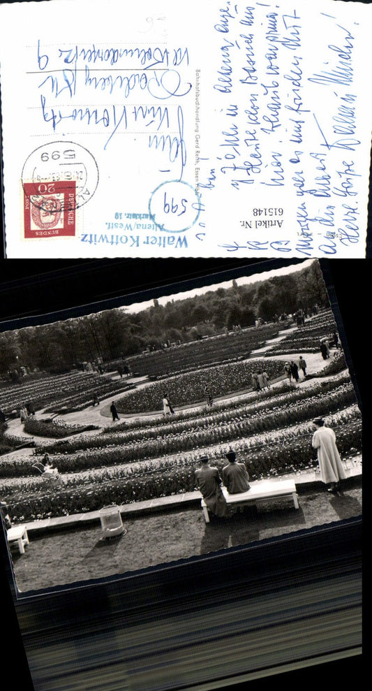 615148,Foto Ak Essen Gruga Garten Park Blumen Stempel Walter Kottwitz Altena Westfalen