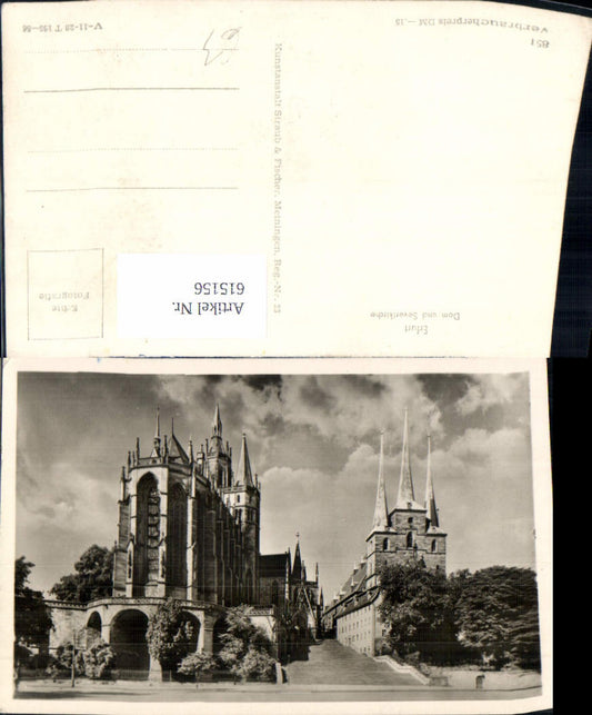 615156,Foto Ak Erfurt Dom u. Severikirche Kirche