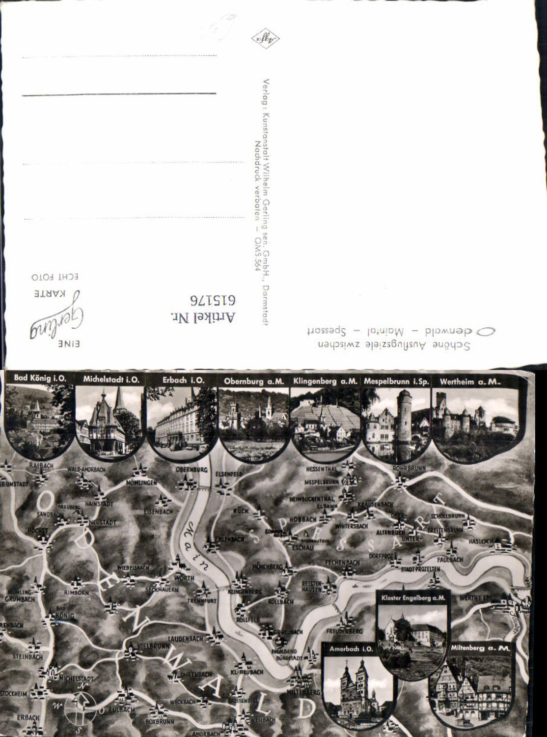 615176,Lagekarte Odenwald Michelstadt Obernburg Klingenberg Maintal