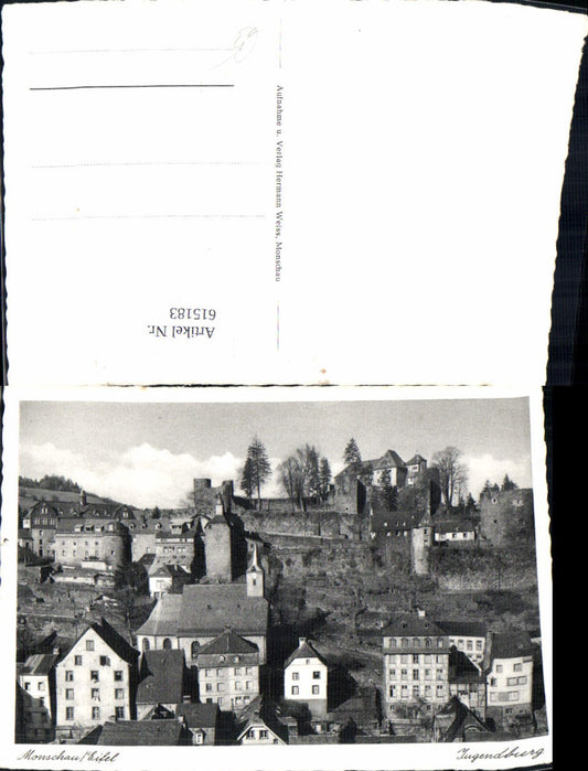 615183,Foto Ak Monschau eifel Jugendburg