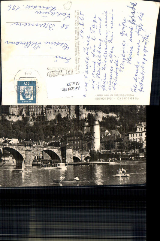 615193, Heidelberg Castle Water Fun on the Neckar River Ship Boats
