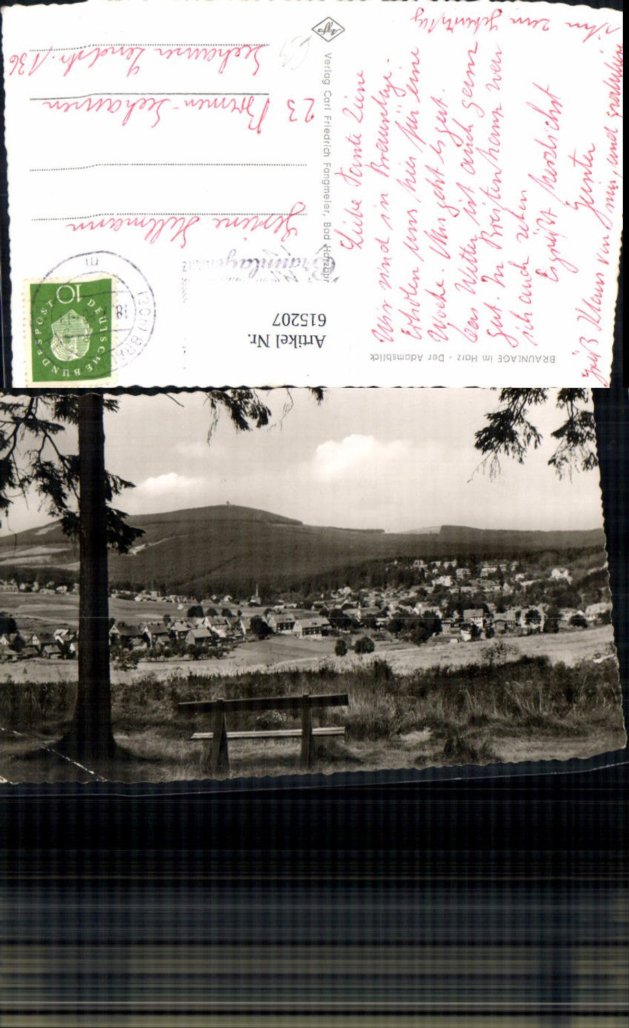 615207,Foto Ak Braunlage i. Harz Der Adamsblick