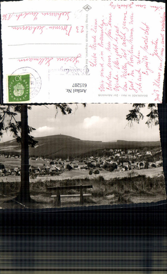 615207,Foto Ak Braunlage i. Harz Der Adamsblick