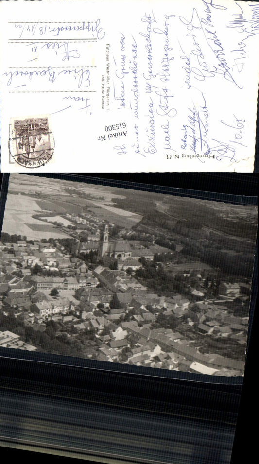 615300,tolle Fliegeraufnahme Herzogenburg 1960 Luftbild