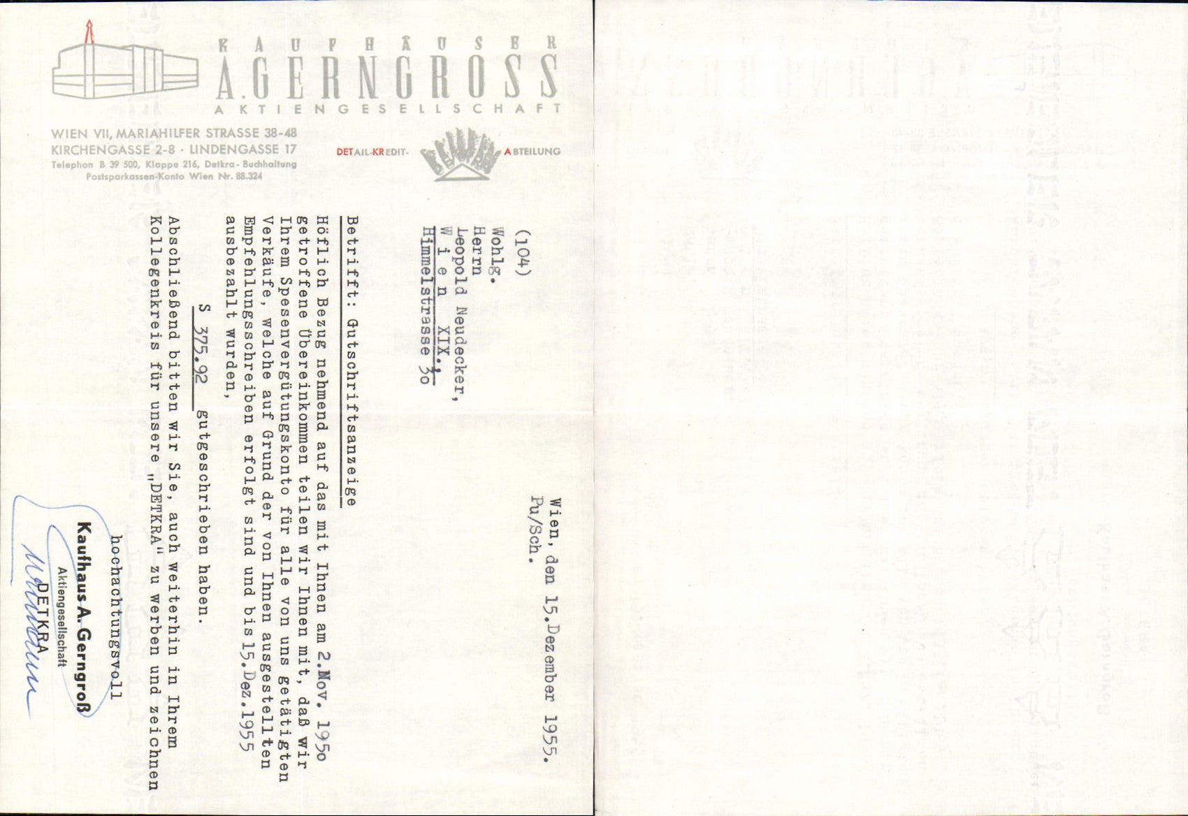 Alte Ansichtskarte – Old Postcard