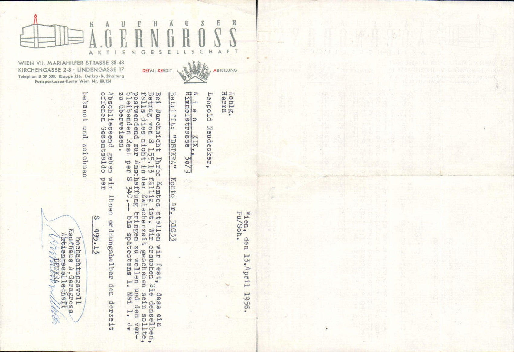 Alte Ansichtskarte – Old Postcard