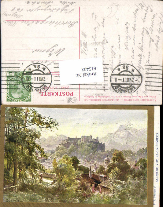 615403, Artist AK ET Compton Salzburg v. Kapuzinerberg