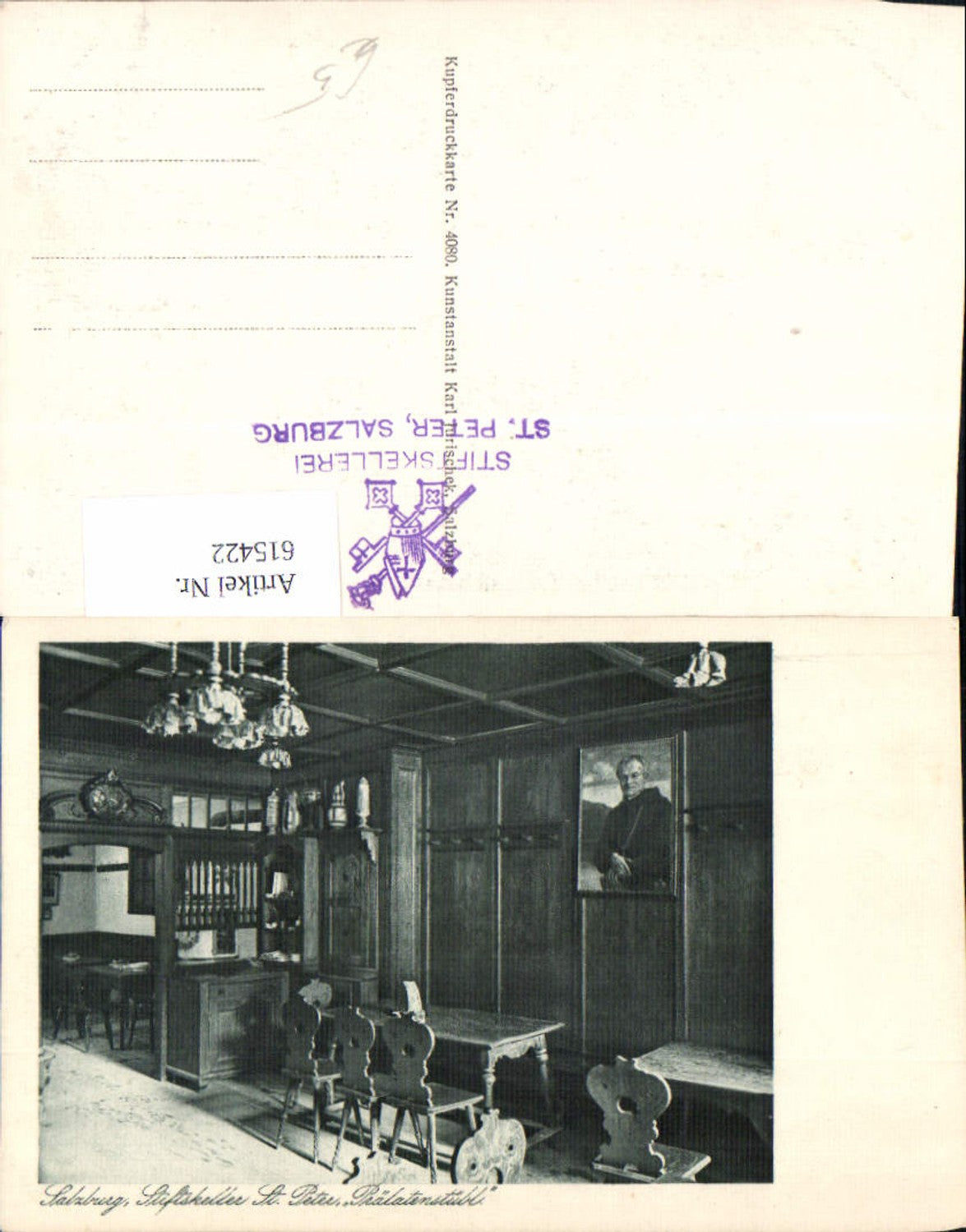 615422, Salzburg St. Peter Stiftskeller Prälatenstübl