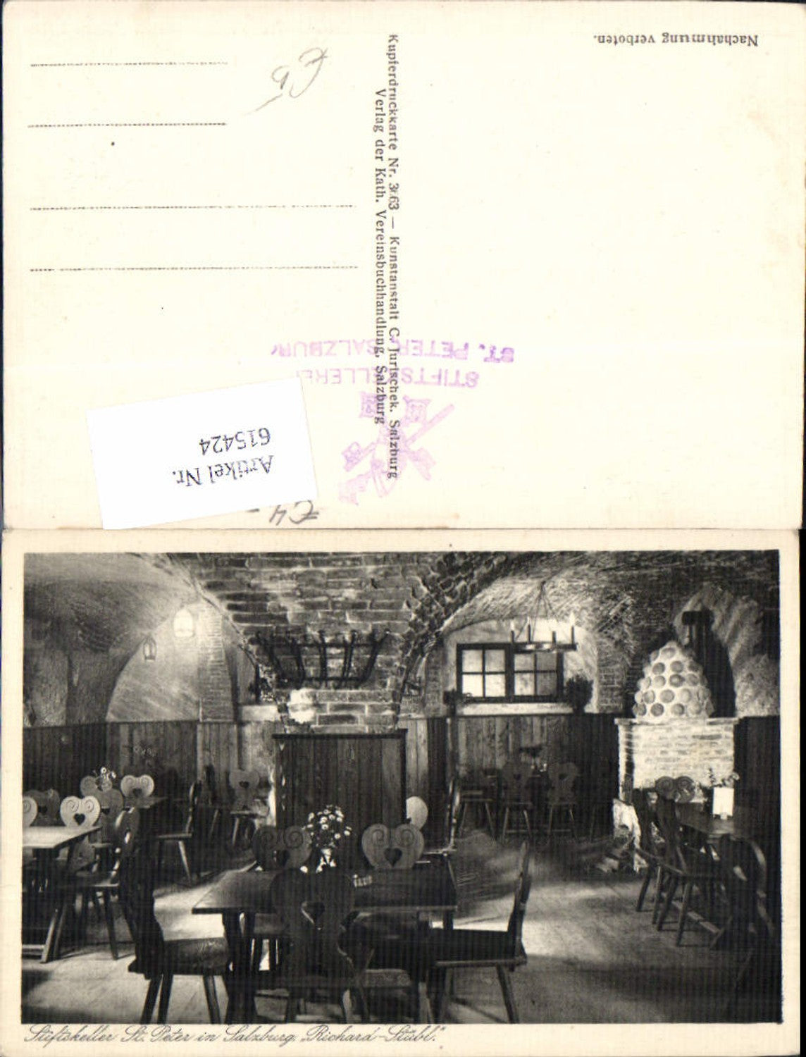 615424, Salzburg St. Peter Stiftskeller Richard Stübl