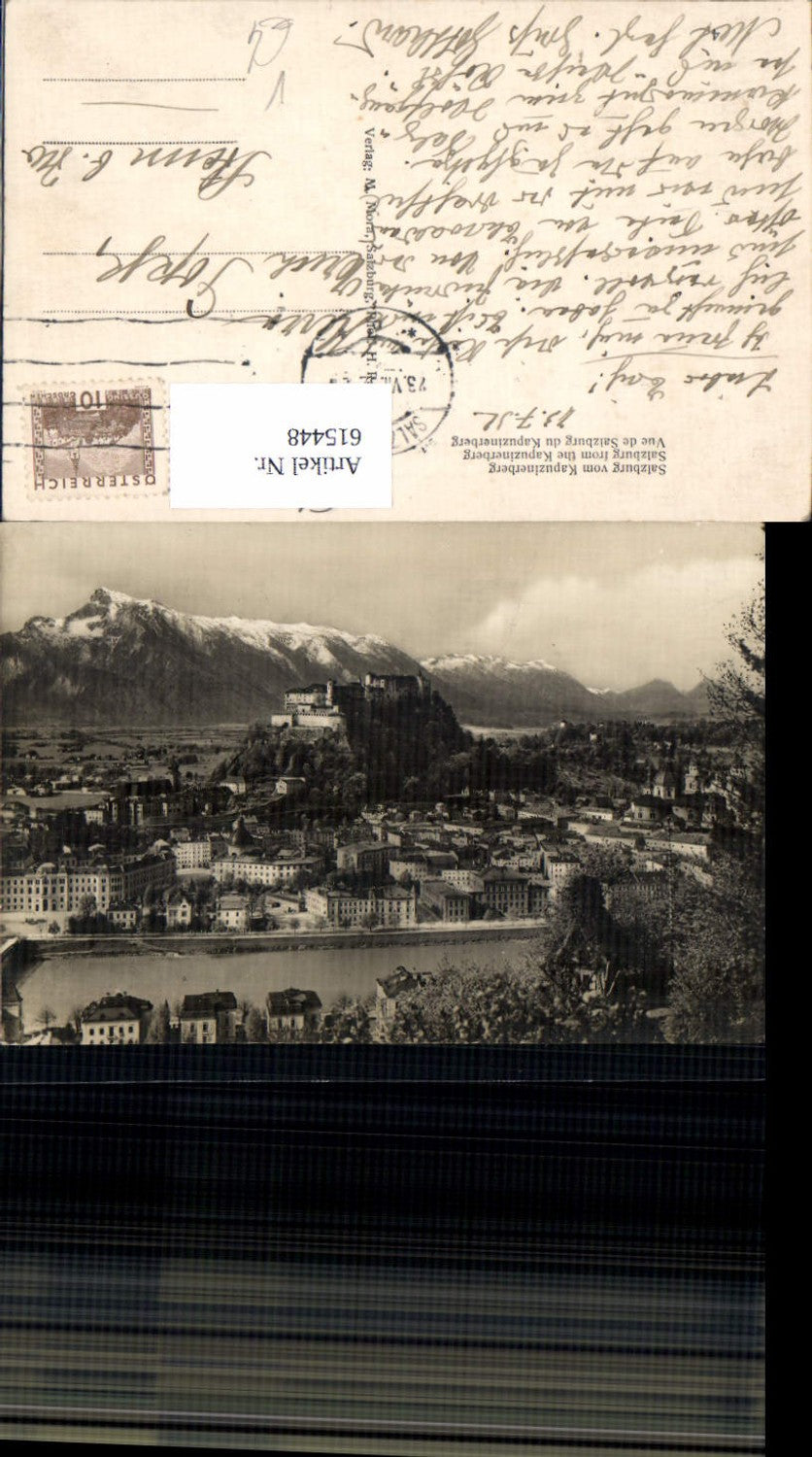 615448, Photo-AK Salzburg Fortress pub M. Mora