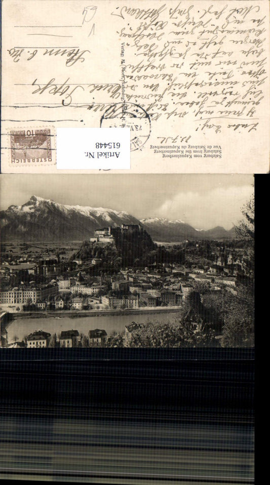 615448, Photo-AK Salzburg Fortress pub M. Mora
