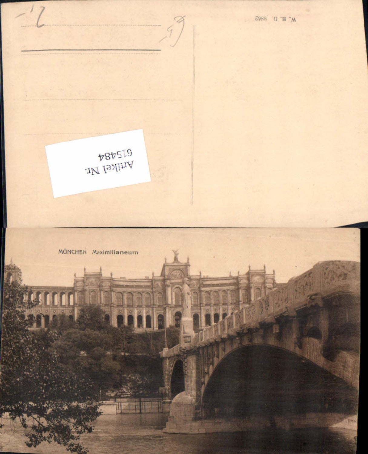 615484,München Maximilianeum pub W.H.D. 9862