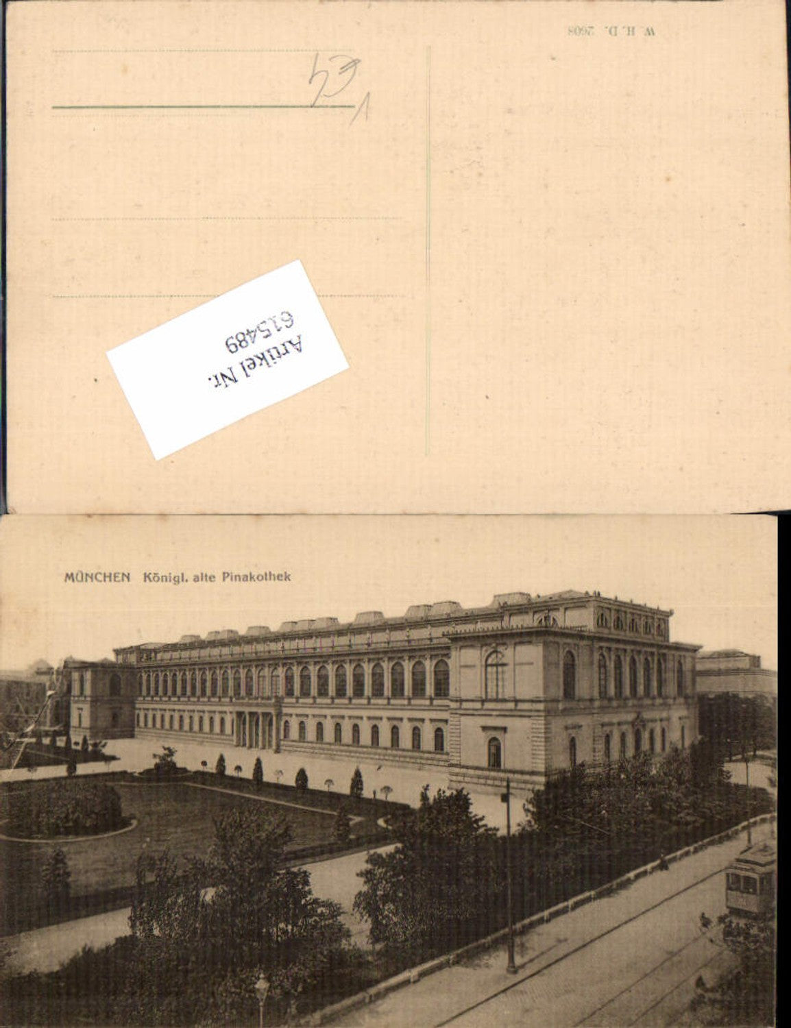 615489,München Pinakothek pub W.H.D. 2608
