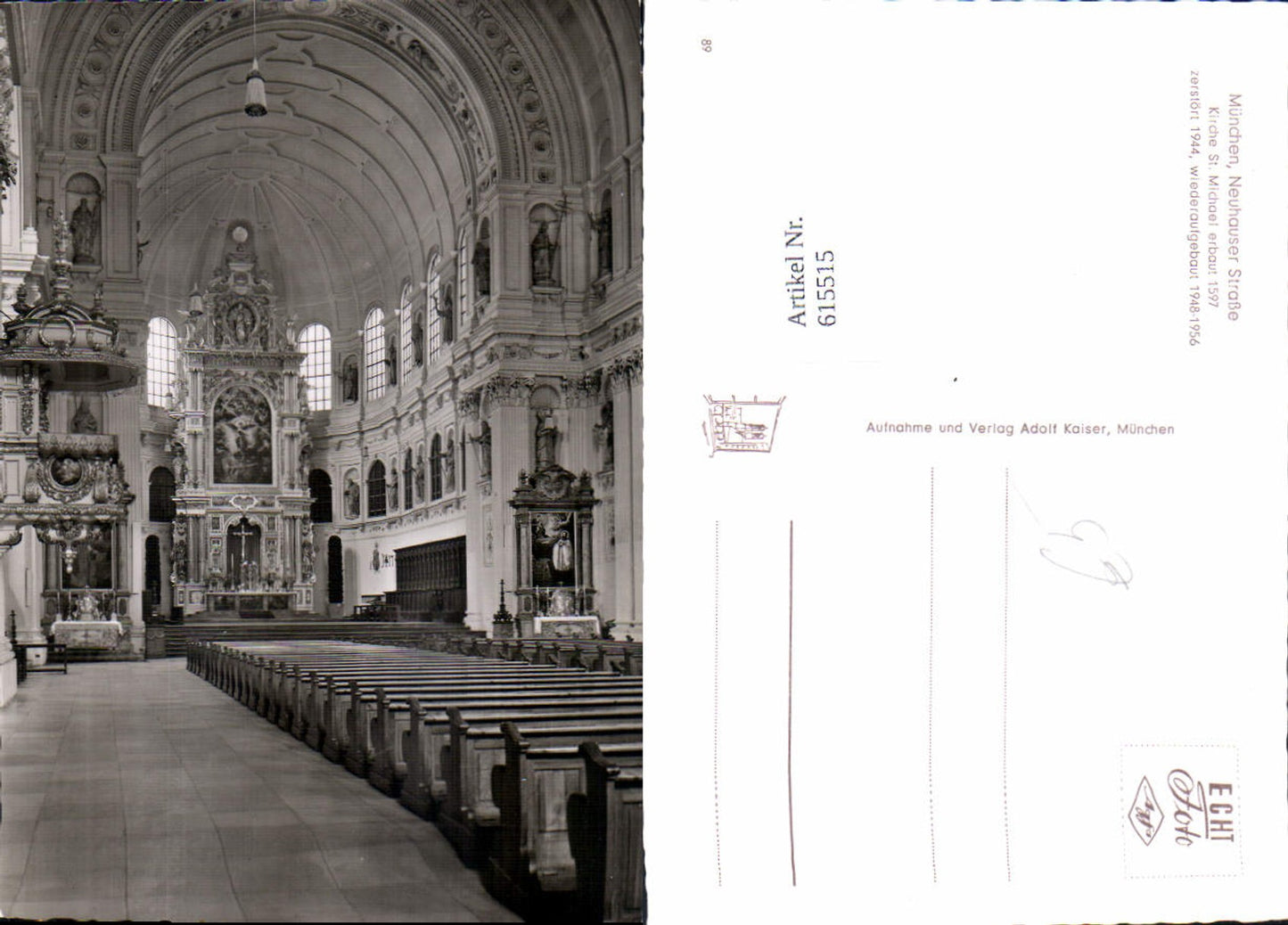 615515,München Altstadt Lehel Neuhauser Straße St. Michael Kirche