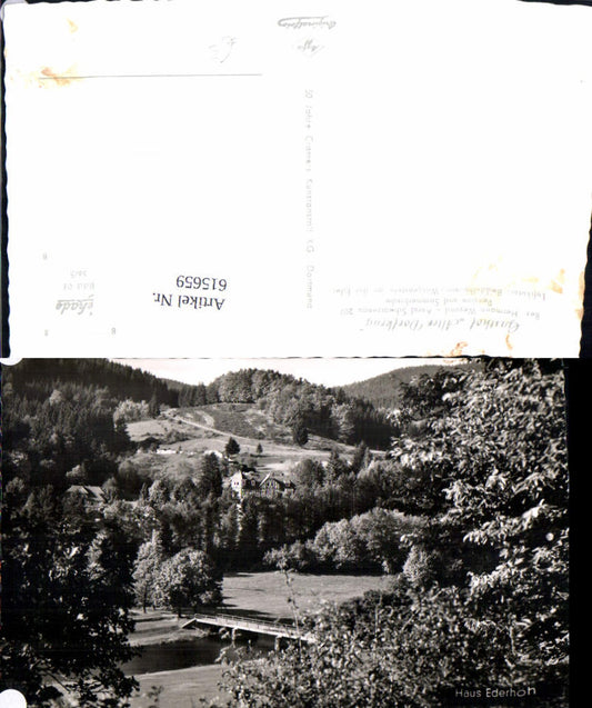 615659,Foto Ak Beddelhausen Bad Berleburg Gasthof Alter Dorfkrug Haus Ederhöhe