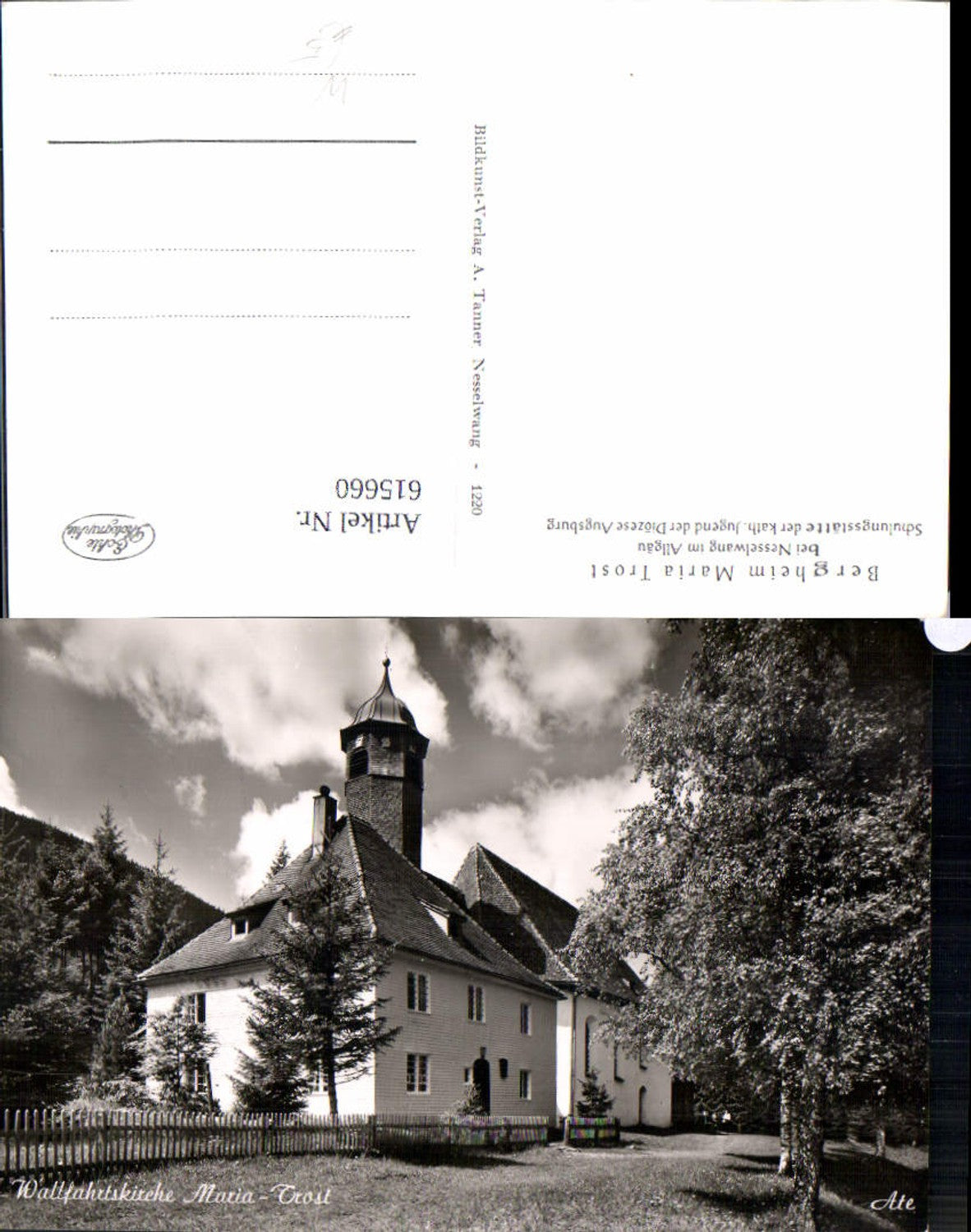 615660,Foto Ak Wallfahrtskirche Maria Trost Kirche Nesselwang Allgäu