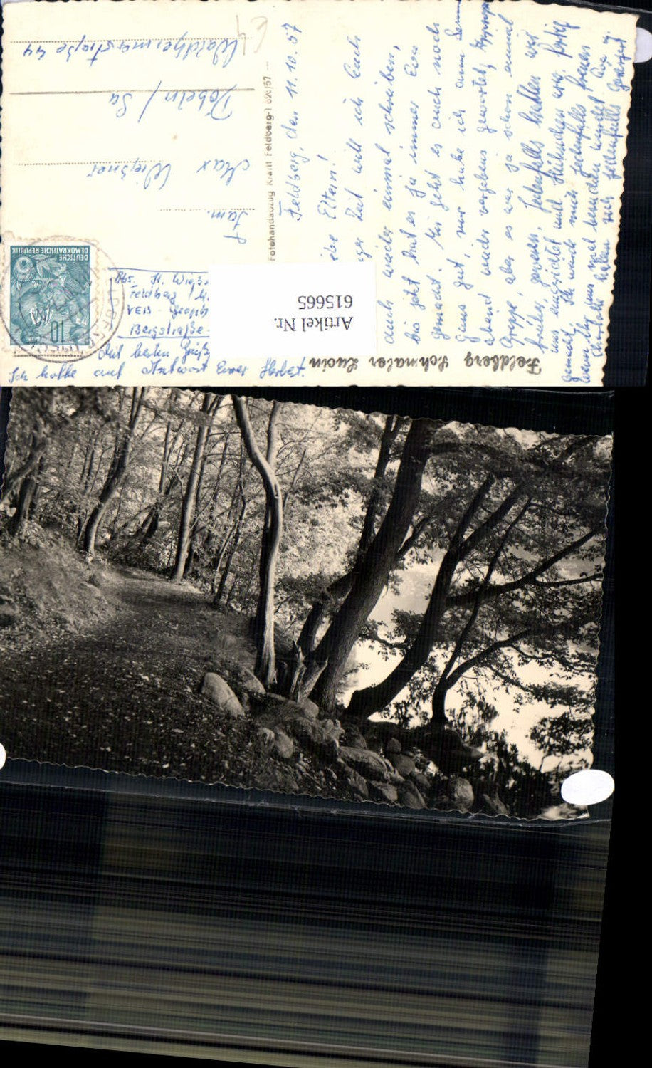 615665,Foto Ak Feldberg Schmaler Lucin Luzin b. Carwitz Feldberg