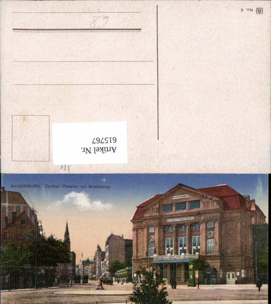 615767,Madgeburg Zentral-Theater m. Breiteweg Theater