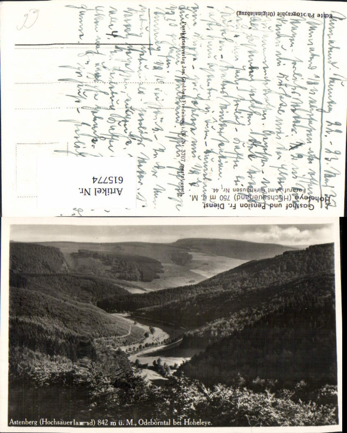 615774,Foto Ak Astenberg Winterberg Hochsauerland Odeborntal b. Hoheleye