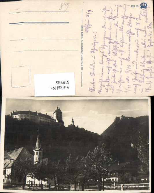 615785,Foto Ak Hohenaschau m. Zeller Wand Aschau im Chiemgau
