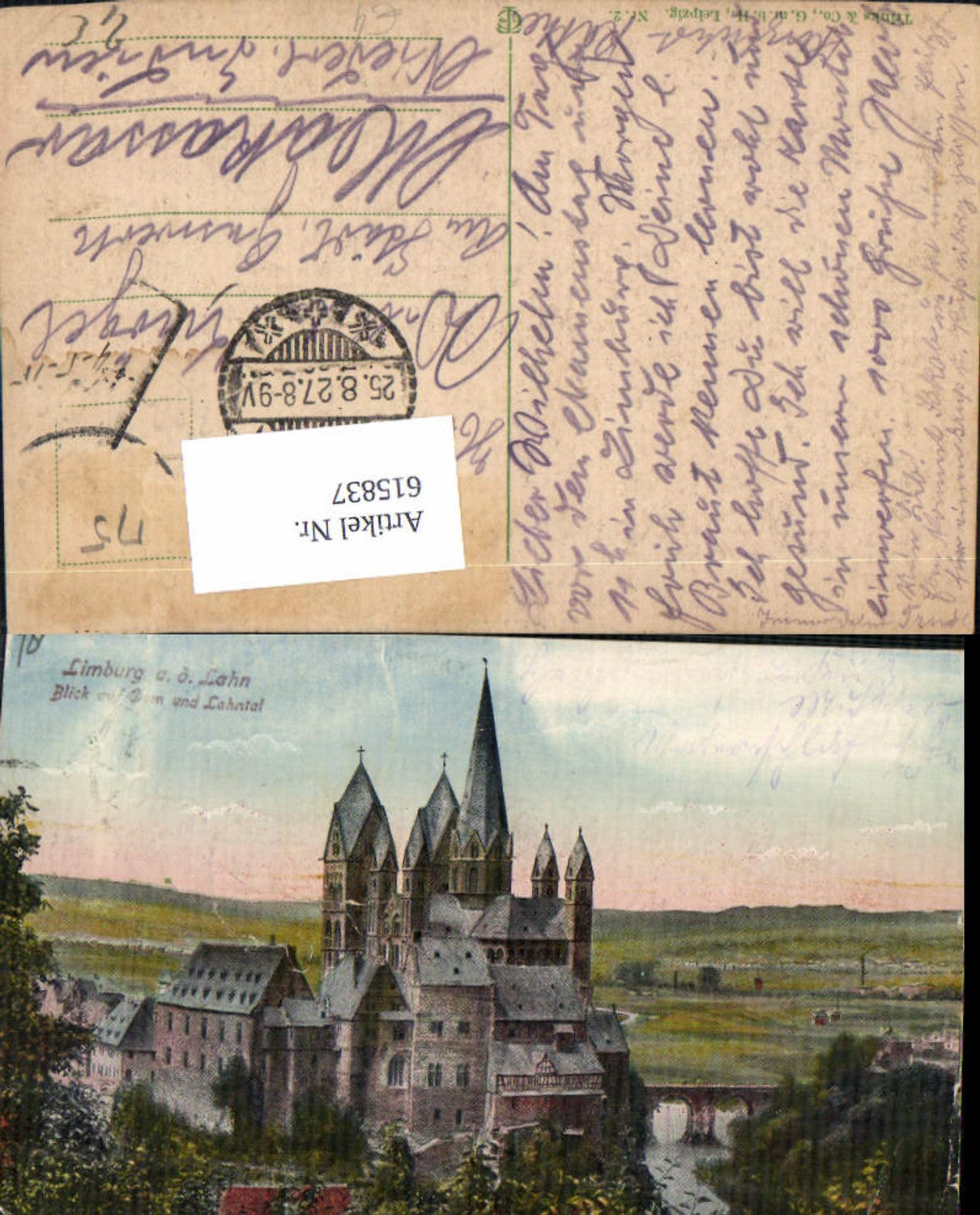 615837,Limburg a. d. Lahn Blick a. Dom u. Lahntal