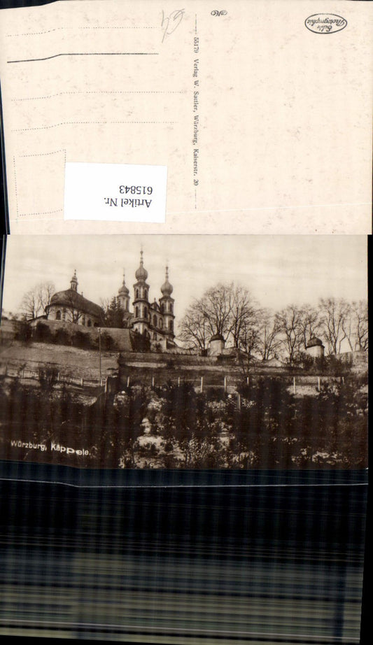 615843, Photo AK Würzburg Kappele Church Pilgrimage Church Käppele