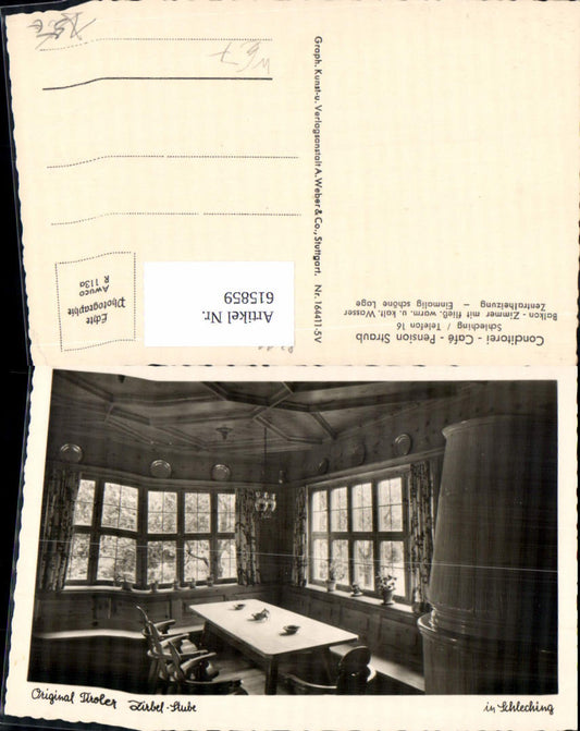 615859, Photo Ak Schleching Pension Staub Original Tyrolean Pine Room