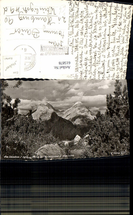 615878, Photo Ak Am Schachen View of Hochblassen and Alpspitze Garmisch-Partenkirchen