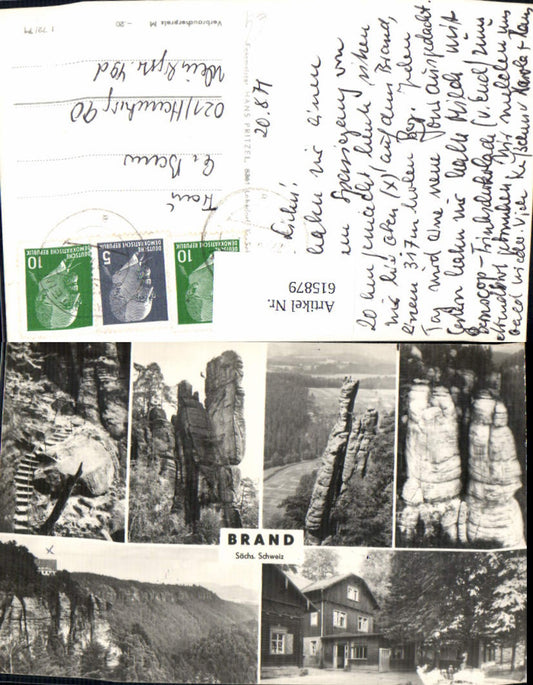 615879,Mehrbild Ak Hohnstein Brand Sächs. Schweiz Gesteinsformationen