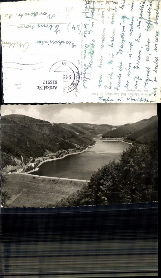 615917,Foto Ak Bad Lauterberg i. Harz Odertalsperre Talsperre