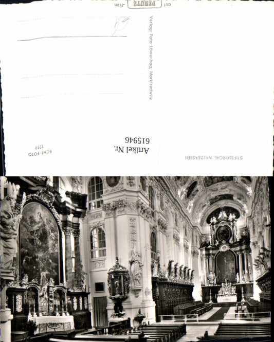 615946, Photo Ak Collegiate Church Waldsassen Church Interior view