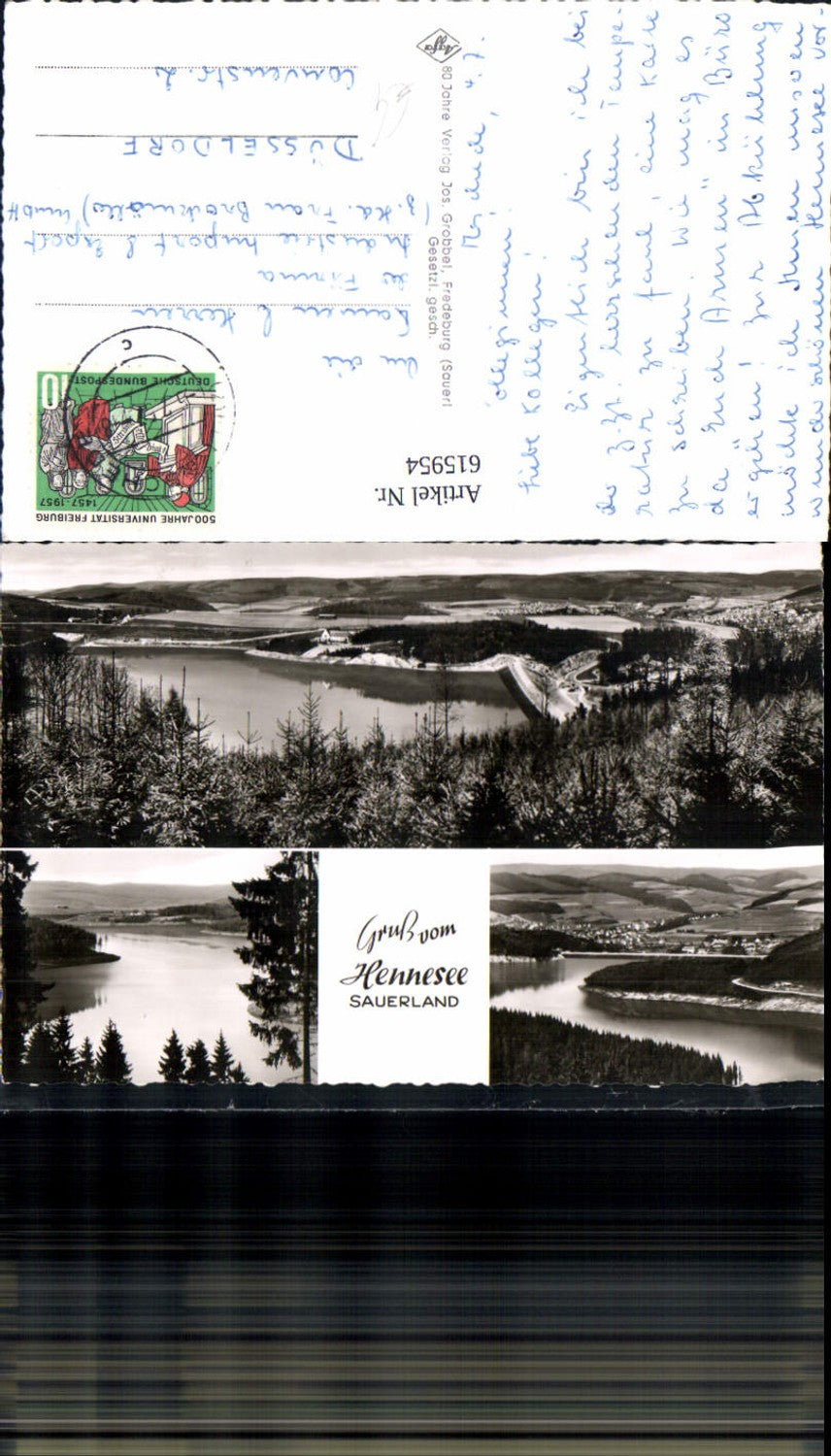 615954,Mehrbild Ak Hennesee Sauerland Meschede