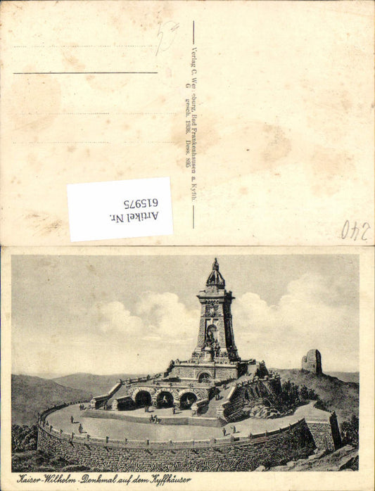 615975,Kyffhäuser Kyffhäuserdenkmal Kaiser-Wilhelm-Denkmal Steinthaleben Gemeinde Kyffhäuserland