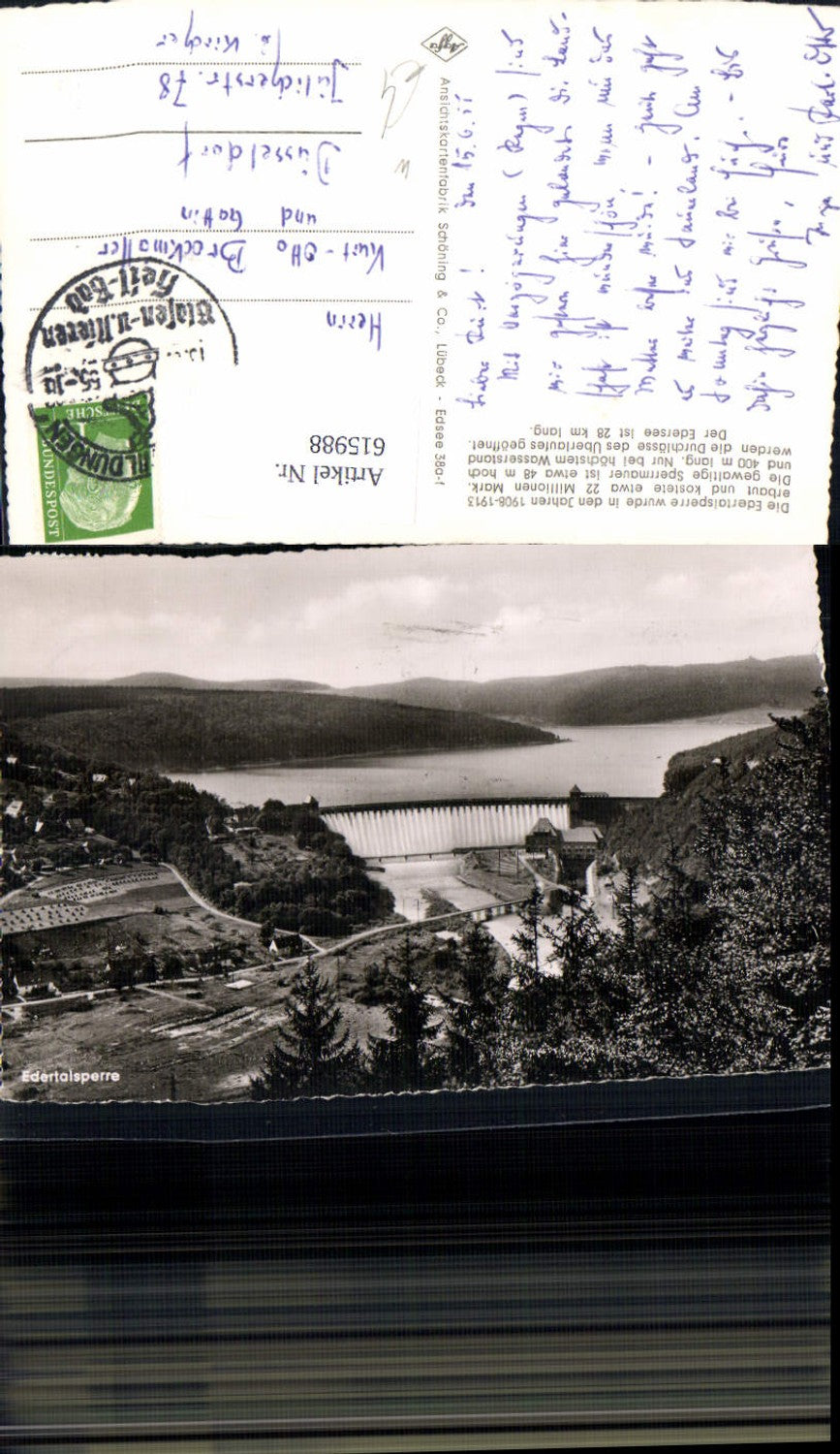 615988,Edertalsperre Talsperre Edersee Stadt Waldeck