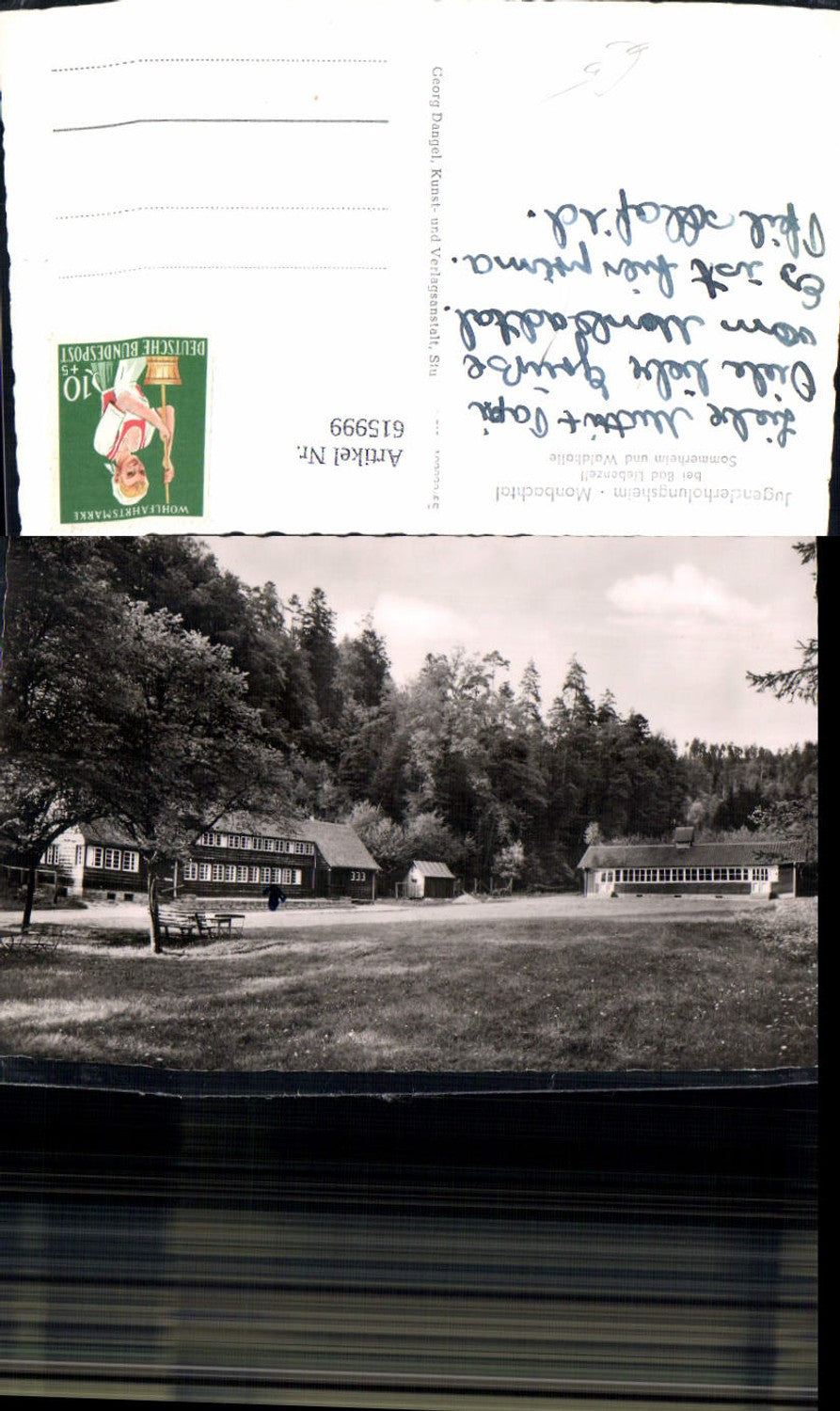 615999,Foto Ak Bad Liebenzell Jugenderholungsheim Monbachtal Sommerheim Waldhalle