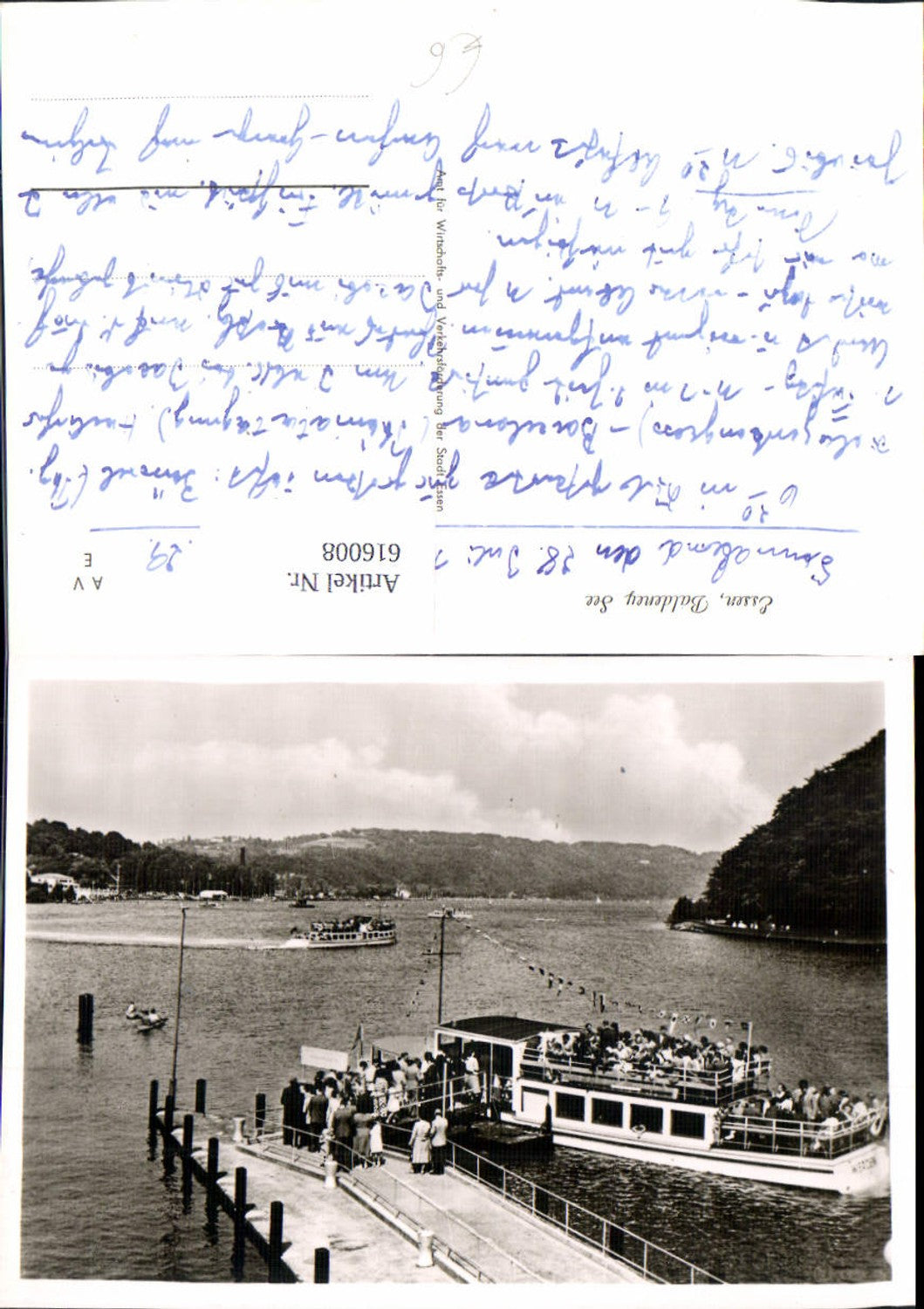 616008,Essen Baldeney See Schiffe Dampfer