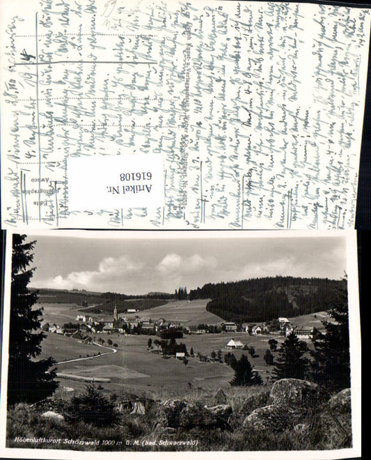 616108, Photo Ak Schönwald Black Forest View