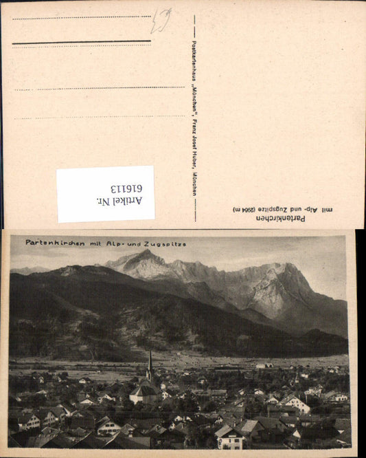 616113,Partenkirchen Garmisch-Partenkirchen m. Alp- u. Zugspitze