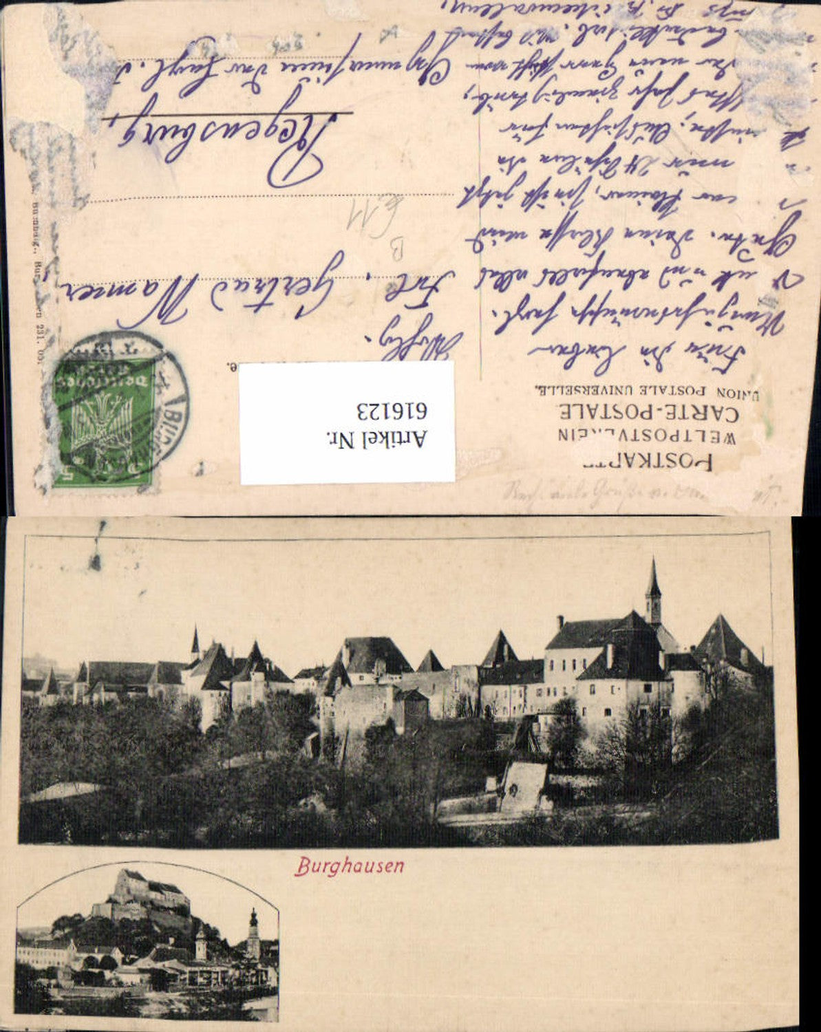616123,Mehrbild Ak Burghausen Burg Schloss