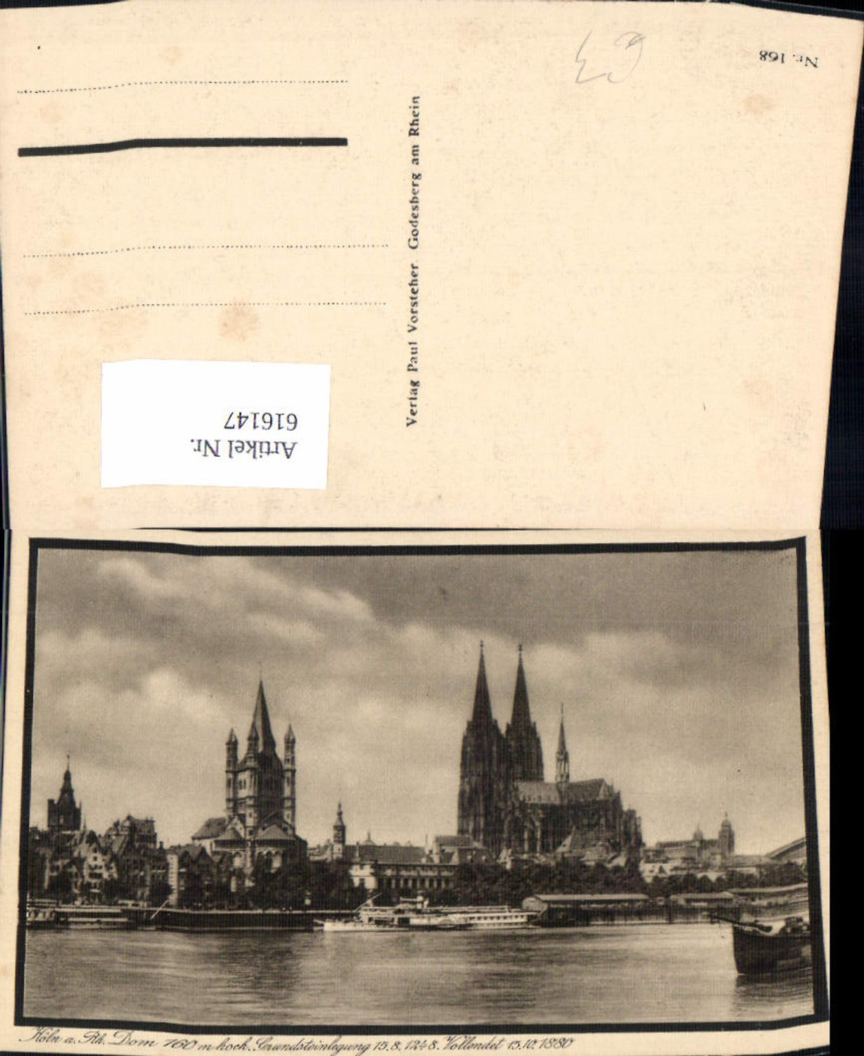 616147,Köln a. Rhein Dom Schiff Dampfer