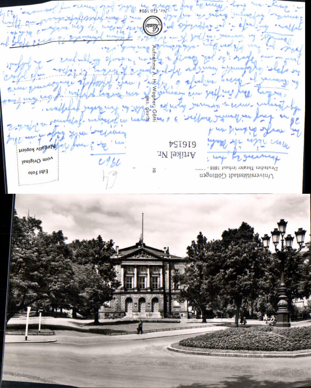 616154,Foto Ak Göttingen Deutsches Theater